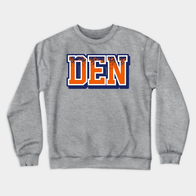 Denver Football Retro Sports Letters Crewneck Sweatshirt by funandgames